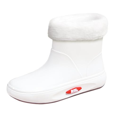 LOIJMK Gummistiefel Damen Gefüttert Winter Stiefeletten Wasserdicht Regenstiefel Gummistiefeletten Arbeitsschuhe Regenschuhe Rain Boots Halbhoch Winterboots Garten Stiefel Schlupfstiefel Küchenschuhe LOIJMK Gummistiefel Damen Gefüttert Winter Stiefeletten Wasserdicht Regenstiefel Gummistiefeletten Arbeitsschuhe Regenschuhe Rain Boots Halbhoch Winterboots Garten Stiefel Schlupfstiefel Küchenschuhe von LOIJMK