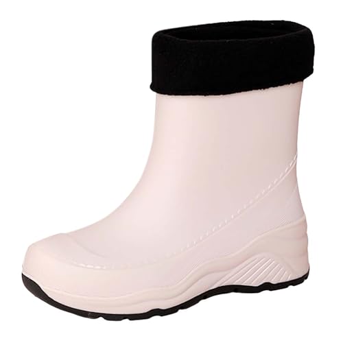 LOIJMK Gummistiefel Damen Halbhoch Regenstiefel Gefüttert Regenschuhe Winter Stiefeletten Winterboots Gummistiefeletten Arbeitsschuhe Rain Boots Wasserdicht Garten Stiefel Schlupfstiefel Berufsschuhe LOIJMK Gummistiefel Damen Halbhoch Regenstiefel Gefüttert Regenschuhe Winter Stiefeletten Winterboots Gummistiefeletten Arbeitsschuhe Rain Boots Wasserdicht Garten Stiefel Schlupfstiefel Berufsschuhe von LOIJMK