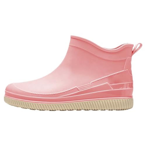 LOIJMK Gummistiefel Damen Halbhoch Regenstiefel Wasserdicht Stiefeletten Regenschuhe Ankle Rain Boots Gummistiefeletten Arbeitsschuhe Berufsschuhe Garten Stiefel Gartenschuhe Schlupfstiefel LOIJMK Gummistiefel Damen Halbhoch Regenstiefel Wasserdicht Stiefeletten Regenschuhe Ankle Rain Boots Gummistiefeletten Arbeitsschuhe Berufsschuhe Garten Stiefel Gartenschuhe Schlupfstiefel von LOIJMK