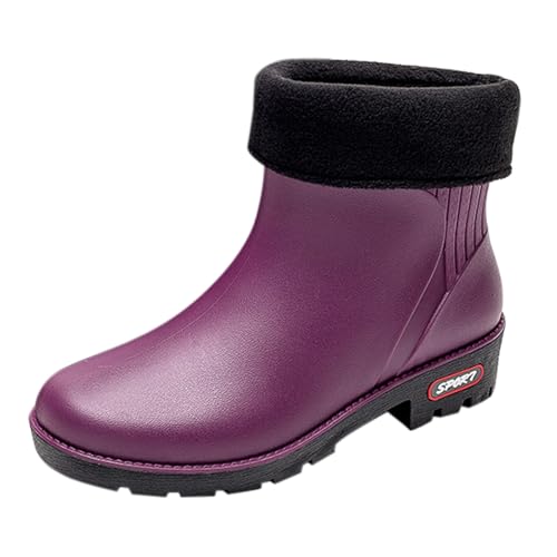 LOIJMK Gummistiefel Damen Wasserdicht Winter Stiefeletten Regenstiefel Gefüttert Regenschuhe Rain Boots Halbhoch Garten Stiefel Gummistiefeletten Arbeitsschuhe Outdoor Schlupfstiefel Küchenschuhe LOIJMK Gummistiefel Damen Wasserdicht Winter Stiefeletten Regenstiefel Gefüttert Regenschuhe Rain Boots Halbhoch Garten Stiefel Gummistiefeletten Arbeitsschuhe Outdoor Schlupfstiefel Küchenschuhe von LOIJMK