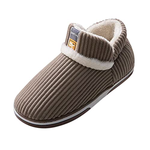 LOIJMK Hausschuhe Damen Herren Winter Pantoffeln Geschlossen Hausschuhe Filzpantoffeln Flauschige Hüttenschuhe Plüsch Pantoletten Hausschlappen rutschfeste Schlappen Slipper Gefütterte Hauspantoffeln von LOIJMK