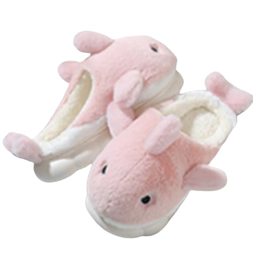 LOIJMK Hausschuhe Damen Winter, Warme Hausschuhe Damen Plüsch Tiere Pantoffeln Gefütterte Hauspantoffeln Hausschlappen Memory Foam Slippers Schlappen Flauschig Hüttenschuhe Pantoletten Filzpantoffeln von LOIJMK