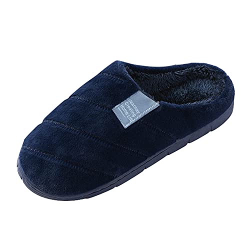 LOIJMK Hausschuhe Herren Warm Hausschlappen Flauschige Pantoletten Gefütterte Filzpantoffeln Slippers Schlappen Memory Foam Hauspantoffeln Winter Hüttenschuhe Filzhausschuhe Gästehausschuhe von LOIJMK