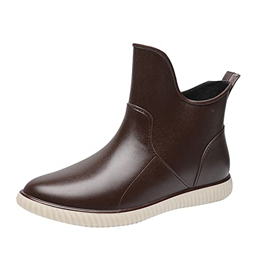 LOIJMK Regenstiefel Damen Wasserdicht Gummistiefel Ankle Rain Boots Halbhoch Regenschuhe Stiefeletten Arbeitsschuhe Gummistiefeletten Berufsschuhe Schlupfstiefel Garten Stiefel Arbeitsstiefel LOIJMK Regenstiefel Damen Wasserdicht Gummistiefel Ankle Rain Boots Halbhoch Regenschuhe Stiefeletten Arbeitsschuhe Gummistiefeletten Berufsschuhe Schlupfstiefel Garten Stiefel Arbeitsstiefel von LOIJMK