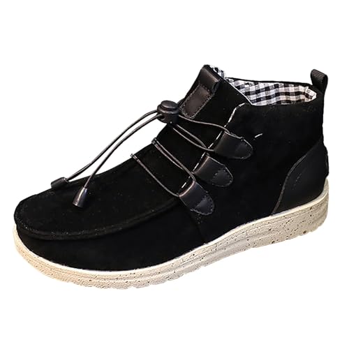 LOIJMK Schnürstiefeletten Damen High Top Sneaker Schnürstiefel Wildleder Stiefeletten Schnürboots Wanderschuhe Damenstiefel Rutschfest Sportschuhe Herbst Winter Arbeitsstiefel Halbstiefel LOIJMK Schnürstiefeletten Damen High Top Sneaker Schnürstiefel Wildleder Stiefeletten Schnürboots Wanderschuhe Damenstiefel Rutschfest Sportschuhe Herbst Winter Arbeitsstiefel Halbstiefel von LOIJMK