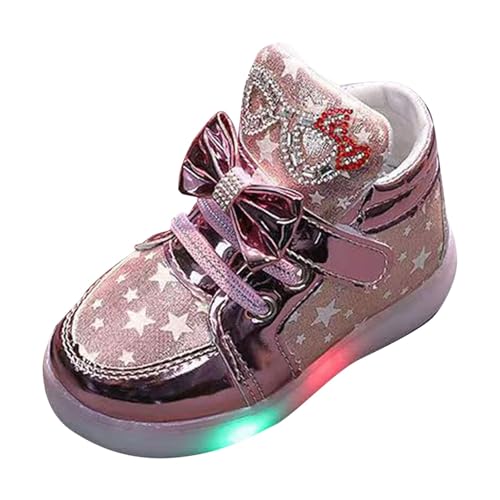 LOIJMK Sneaker Kinder Mädchen Hallenschuhe Schnürschuhe Cute Kinderschuhe Babyschuhe Halbschuhe Atmungsaktiv Turnschuhe Sportschuhe rutschfeste Laufschuhe Hallenturnschuhe Barfussschuhe Barfußschuhe von LOIJMK