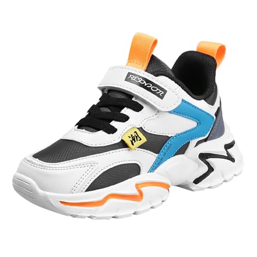 LOIJMK Turnschuhe Kinder Hallenschuhe Jungen Sportschuhe Laufschuhe Atmungsaktiv Kinderschuhe Hallenturnschuhe rutschfeste Sneaker Outdoor Fitnessschuhe Tennisschuhe Barfussschuhe Barfußschuhe von LOIJMK