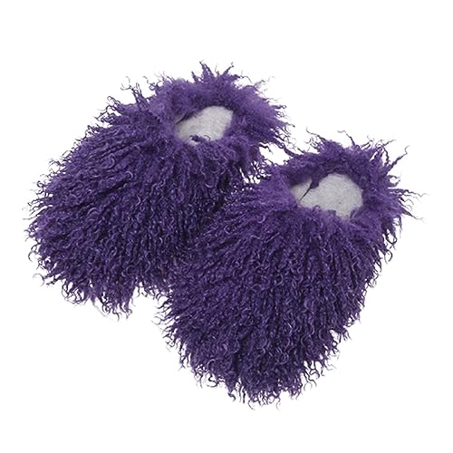 LOIJMK Warm Hausschuhe Damen Plüsch Slippers Schlappen Gefütterte Hauspantoffeln Flauschige Hausschuhe Damen Winter Hüttenschuhe Memory Foam Pantoffeln Winter Pantoletten rutschfeste Hausschlappen von LOIJMK