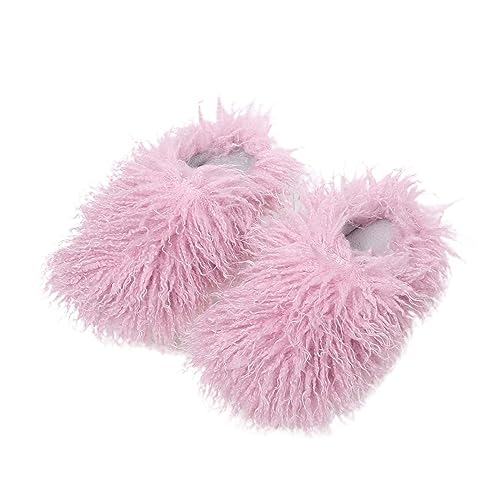 LOIJMK Warm Hausschuhe Damen Plüsch Slippers Schlappen Gefütterte Hauspantoffeln Flauschige Hausschuhe Damen Winter Hüttenschuhe Memory Foam Pantoffeln Winter Pantoletten rutschfeste Hausschlappen von LOIJMK