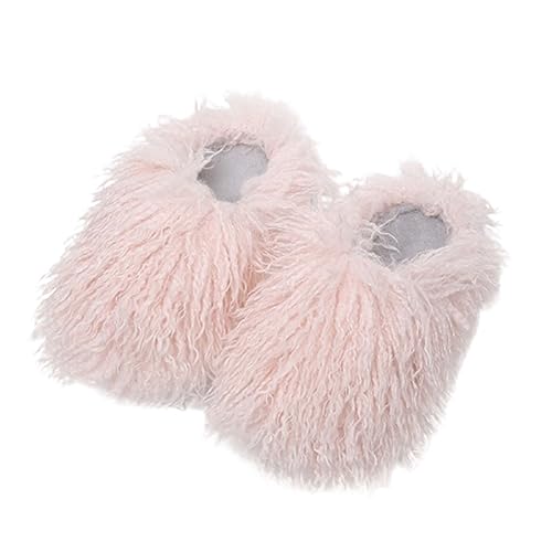 LOIJMK Warm Hausschuhe Damen Plüsch Slippers Schlappen Gefütterte Hauspantoffeln Flauschige Hausschuhe Damen Winter Hüttenschuhe Memory Foam Pantoffeln Winter Pantoletten rutschfeste Hausschlappen von LOIJMK