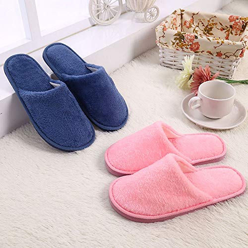 LOIJMK Warme Hausschuhe Damen Herren Winter Pantoffeln Memory Foam Schlappen Bequeme Hüttenschuhe Hausschlappen Filzpantoffeln Flauschige Slipper Slide Plüsch Hauspantoffeln Gefütterte Pantoletten von LOIJMK