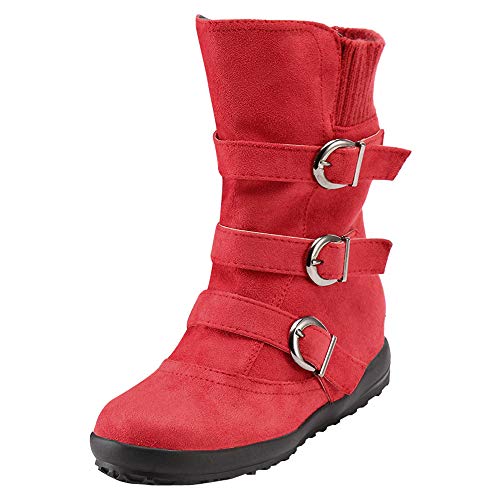 LOIJMK Westernstiefel Damen Wildleder Stiefeletten Motorrad Biker Ankle Boots Kurzstiefel Cowboystiefel Reitstiefel Damenstiefel Schlupfstiefel Herbst Winter Halbstiefel Arbeitsstiefel Cowboy Stiefel von LOIJMK