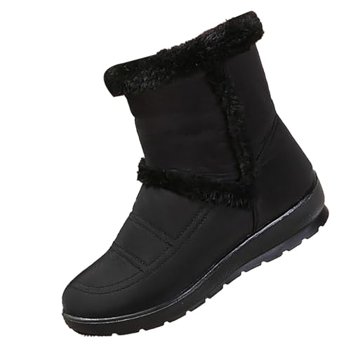 LOIJMK Winterstiefel Damen Gefüttert Winterboots Kurzstiefel Wasserdicht Schneeschuhe Winterschuhe Stiefeletten Rutschfest Wanderschuhe Trekkingschuhe Winter Boots Thermostiefel Arbeitsstiefel von LOIJMK