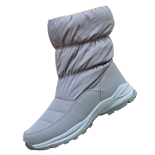 LOIJMK Winterstiefel Damen Gefüttert Winterboots Schneeschuhe Kurzstiefel Wasserdicht Winterschuhe Herren Stiefeletten Wanderschuhe Trekkingschuhe Thermostiefel Rutschfest Arbeitsschuhe Winter Boots von LOIJMK