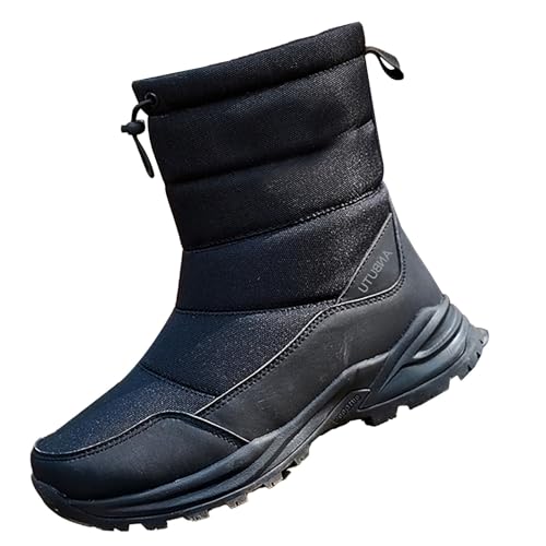 LOIJMK Winterstiefel Damen Gefüttert Winterboots Schneeschuhe Kurzstiefel Wasserdicht Winterschuhe Herren Stiefeletten Wanderschuhe Trekkingschuhe Thermostiefel Rutschfest Arbeitsschuhe Winter Boots von LOIJMK