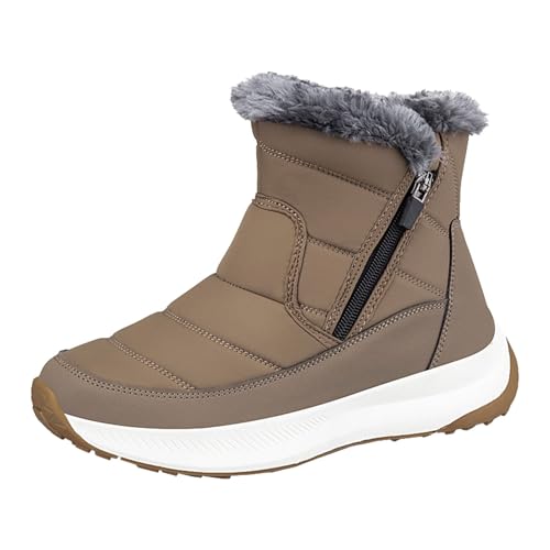 LOIJMK Winterstiefel Damen Wasserdicht Schneestiefel Winterschuhe Gefüttert Warm Wanderstiefel Trekkingstiefel Winterboots Winter Stiefel Boots Schlupfstiefel Outdoor Wanderschuhe Arbeitschuhe von LOIJMK