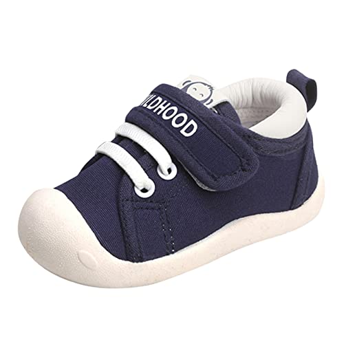 Lauf Lernen Schuhe Baby Todder Schuhe Junge Mädchen Wanderschuhe Säuglingsturnschuhe Rutschfeste Erste Wanderschuhe Atmungsaktive Netzschuhe 6 9 12 18 Monate Sneaker Jungen 35 (Navy, 20 Infant) von LOIJMK