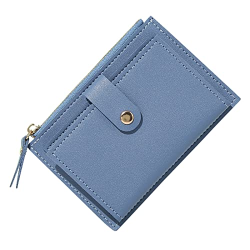Mitigation Geldbörse für Damenmünzen mit Reißverschluss Geldbörse mit Karten Brieftasche Klein (Blue, One Size) von LOIJMK