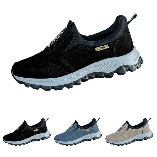 Orthopädische Schuhe Herren Extra Weit Und Weiche Sohle - Sportschuhe Herren Ohne Schnürung Schmerzlinderung Breeze Schuhe Unisex Rutschfeste Abriebfeste Hineinschlüpfen Walkingschuhe Wanderschuhe von LOIJMK