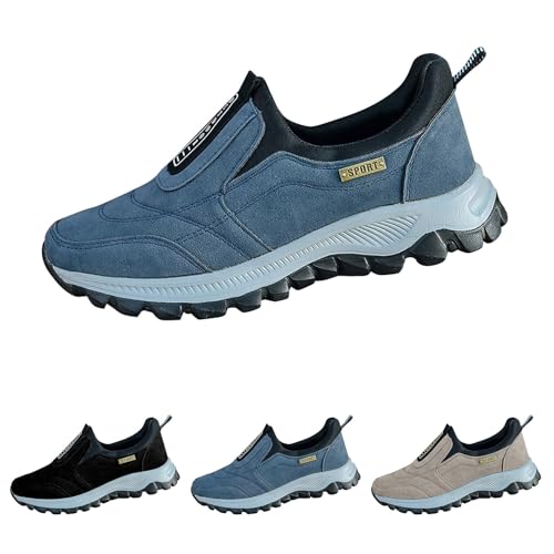 Orthopädische Schuhe Herren Extra Weit Und Weiche Sohle - Sportschuhe Herren Ohne Schnürung Schmerzlinderung Breeze Schuhe Unisex Rutschfeste Abriebfeste Hineinschlüpfen Walkingschuhe Wanderschuhe von LOIJMK