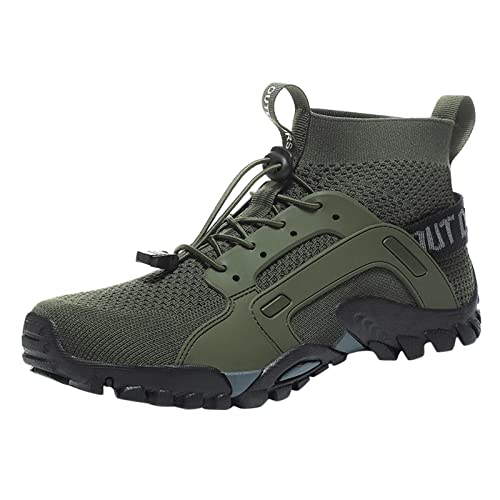 Outdoor-Wanderschuhe Herren Sommer Atmungsaktiv Outdoor-Walking-Shoes Schwarz rutschfest Sportschuhe Sportlich FüR Gehen Walkingschuhe Leicht Fitnessschuhe von LOIJMK