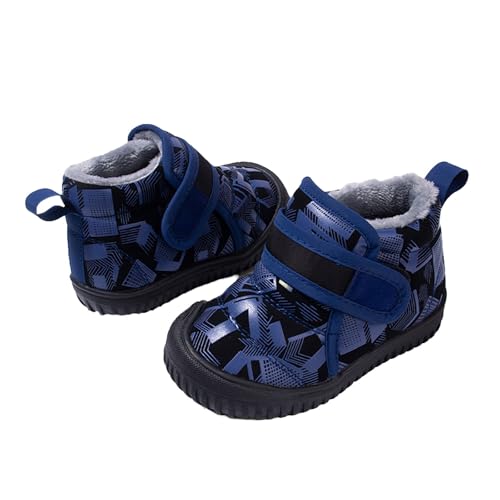 Sneaker Kinder Jungen Warm Gefüttert Winterschuhe High Top Halbschuhe Hallenschuhe Rutschfeste Kinderschuhe Babyschuhe Turnschuhe Sportschuhe Laufschuhe Hallenturnschuhe Barfussschuhe Barfußschuhe von LOIJMK