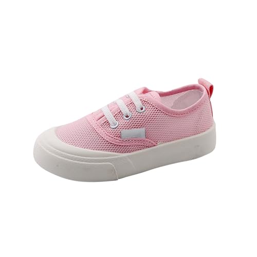 Sneaker Mädchen Jungen Canvas Schuhe Schnürschuhe Kinder Low Top Halbschuhe Hallenschuhe Atmungsaktiv Segeltuchschuhe Kinderschuhe rutschfeste Hallenturnschuhe Freizeitschuhe Turnschuhe Sportschuhe von LOIJMK