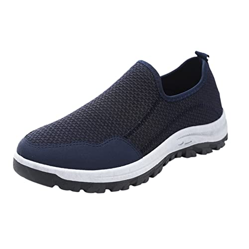 Sportschuhe Herren Fitnessstudio Ohne Schnürung - Sneaker Schuhe Herren Mesh Rutschfest Trekkingschuhe Weiche Bequem Wanderschuhe Walkingschuhe Joggingschuhe Hatme Schuhe Orthopädische Turnschuhe von LOIJMK