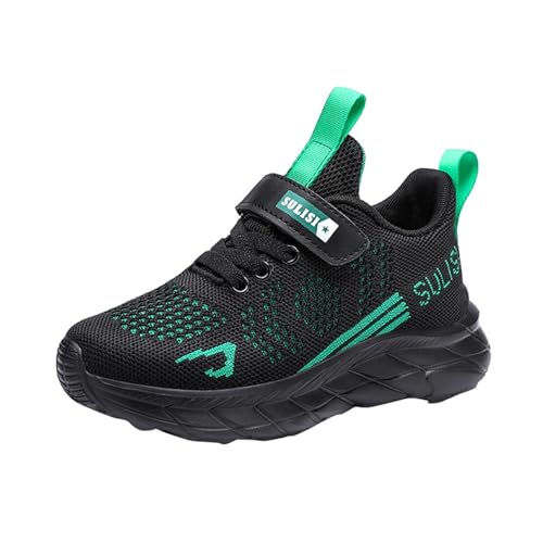 Turnschuhe Kinder 32, Sportschuhe Jungen Hallenschuhe Atmungsaktiv Mesh Laufschuhe Rutschfeste Sneaker Kinderschuhe Hallenturnschuhe Outdoor Tennisschuhe Schnürschuhe Wanderschuhe Fitnessschuhe von LOIJMK