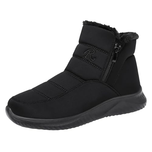 Winterschuhe Damen Gefüttert Winterboots Winterstiefel Wasserdicht Schneestiefel Thermostiefel Kurzstiefel Warm Winter Stiefel Damenstiefel Stiefeletten Schlupfstiefel Ankle Boots Arbeitsschuhe von LOIJMK