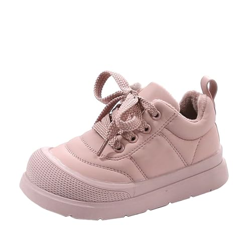 Winterschuhe Kinder Gefütterte Warm Schnürschuhe Sneaker Mädchen Hallenschuhe Kinderschuhe Rutschfeste Turnschuhe Sportschuhe Laufschuhe Hallenturnschuhe Fitnessschuhe Barfussschuhe Barfußschuhe von LOIJMK