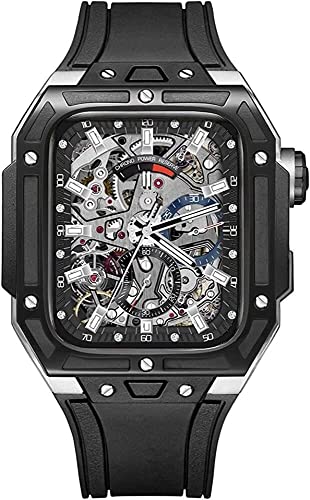 316L Edelstahl -Hülle Nachrüstungskit Fluororubber Uhrengurt , Für die Apple Watch Band Series 7 45 mm 44 mm, Tactical Protection Metal Hülle für Männer Watch Mod Kit 316L Edelstahl -Hülle Nachrüstungskit Fluororubber Uhrengurt , Für die Apple Watch Band Series 7 45 mm 44 mm, Tactical Protection Metal Hülle für Männer Watch Mod Kit von LOKAXXZU