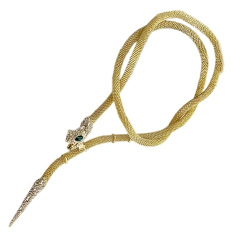 Blingbling Strasssteine Taillengürtel Ästhetische Schlange Foto Requisiten Taillengürtel für Jeans Kleidergürtel Körperschmuck von LOKAXXZU