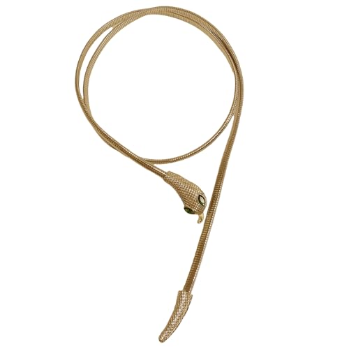 Blingbling Strasssteine Taillengürtel Ästhetische Schlange Foto Requisiten Taillengürtel für Jeans Kleidergürtel Körperschmuck von LOKAXXZU