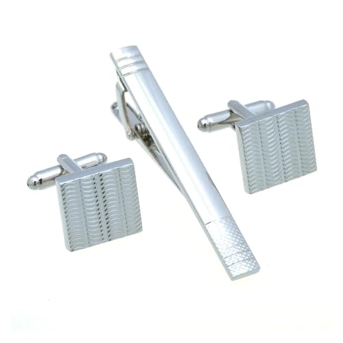 Crystal Emaille Fritillaria Manschette Krawatte Clip Set Herren Textur Französische Business Freizeitparty -Hemd -Hemdzubehör von LOKAXXZU