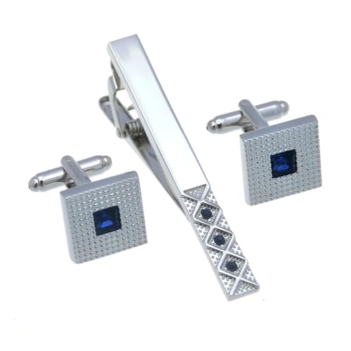 Crystal Emaille Fritillaria Manschette Krawatte Clip Set Herren Textur Französische Business Freizeitparty -Hemd -Hemdzubehör von LOKAXXZU