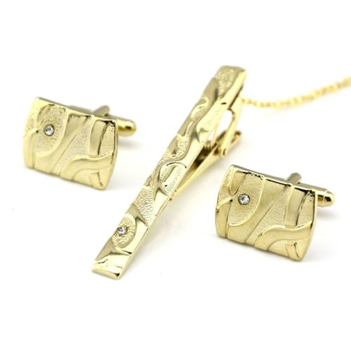 Fantastische Manschettenknöpfe Diamond Krawattenclip Manschettenknöpfe Set Set von LOKAXXZU