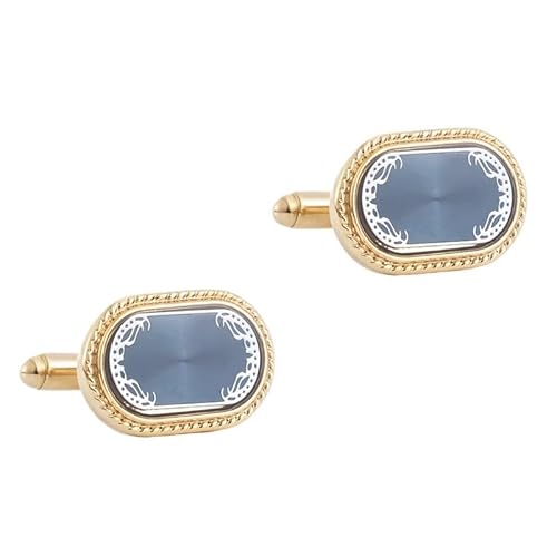 Gold rechteckige CD -Stück Accessoire Vintage Metall Manschettenknöpfe französische Manschettenknöpfe für Männer von LOKAXXZU