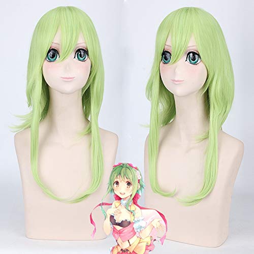 Gumi Cospaly Perücke Green Short Back Warp Synthetic Hair Perücken für Halloween Party Carnival PL-052 von LOKAXXZU
