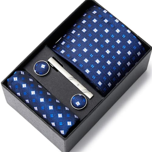 Handtuch Manschettenknöpfe lässig Alltags formelles Verschleiß Anzug Krawatte Business Herren -Tie -Geschenkbox Tasche von LOKAXXZU