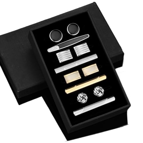 Herren -Krawattenclip Cufflink Set Tropf French Manschettlink Emaille Diamond Krawatte Clip Herren -Krawattenclip Cufflink Set Tropf French Manschettlink Emaille Diamond Krawatte Clip von LOKAXXZU