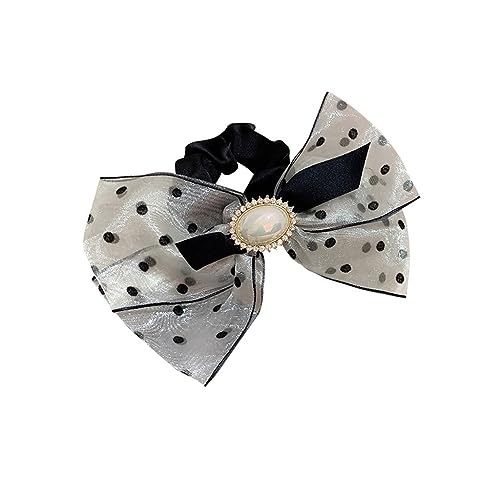 Kopfschmuck Perle Ornament süßes Temperament Organza Pflanze Samt kleines Haar (D) von LOKAXXZU