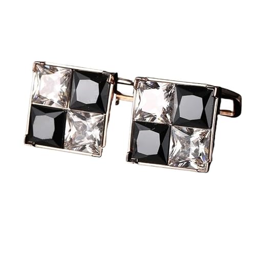 Kristall French Manschettenknöpfe roségold -Männer -Manschettenknopf Business Shirt Ärmelknopf von LOKAXXZU