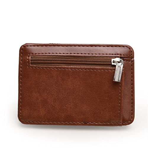 LOKAXXZU Brieftaschenkartenbeutel Herren Money Clip Bank Card Bag Multi-Card-Kartenbeutel Brieftasche Brieftasche (Argento, 7 * 10 cm) von LOKAXXZU