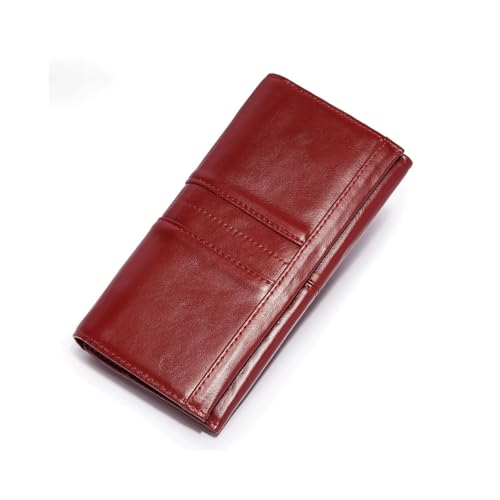 LOKAXXZU Echte Leder-Damen Clutch-Tasche, Multifunktion Erste Schicht Cowhide von LOKAXXZU