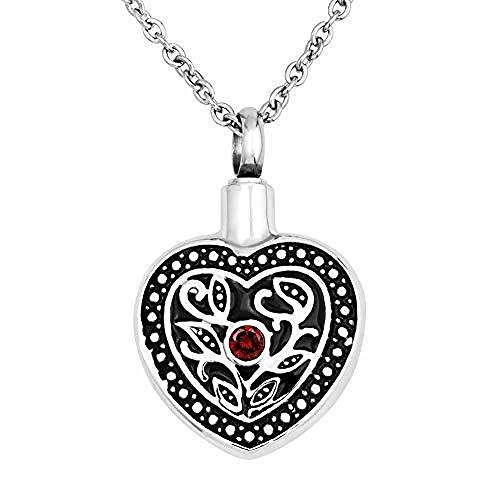 LOKAXXZU Halskette mit Anhänger aus Stahl in Herzform, Halskette C LOKAXXZU Halskette mit Anhänger aus Stahl in Herzform, Halskette C von LOKAXXZU