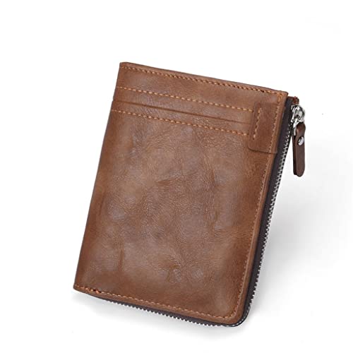 LOKAXXZU Herren Brieftasche Reißverschluss Multi-Card Short Money Clip Casual Tasche Geldclip-Kartenbeutel tragbare Tasche von LOKAXXZU