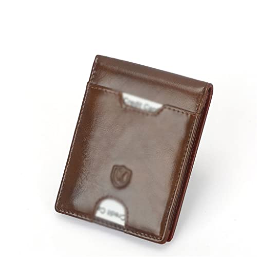 LOKAXXZU Herren Wallet Card Bag Geld Clip Short Herren Brieftasche Wechselkartenbeutel Geld Clip -Kartenbeutel tragbare Tasche (Argento, 11 * 1,5 * 8,5 cm) von LOKAXXZU