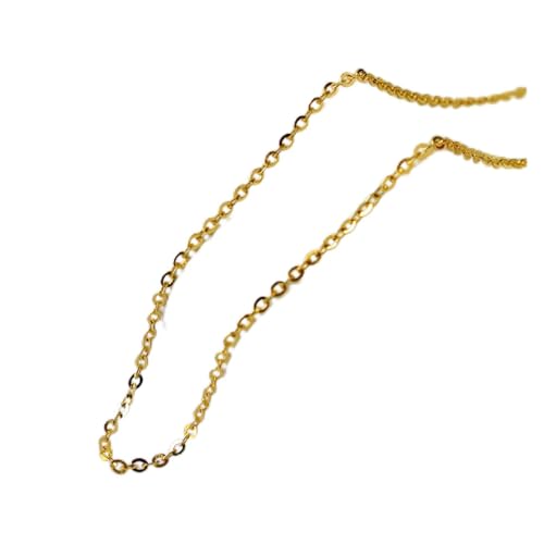 LOKAXXZU Jyuiipcz echte 60 cm 18k Goldkette Gold Schmuck Mode Mode Frauen Halskette von LOKAXXZU