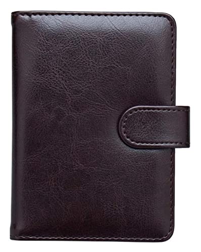 LOKAXXZU Kartenhalter Hülle Multifunktion Leder HaSP Wallets Geschäfts Reisepassabdeckung Paket Bargeld Coin Wallet (Kaffee) von LOKAXXZU